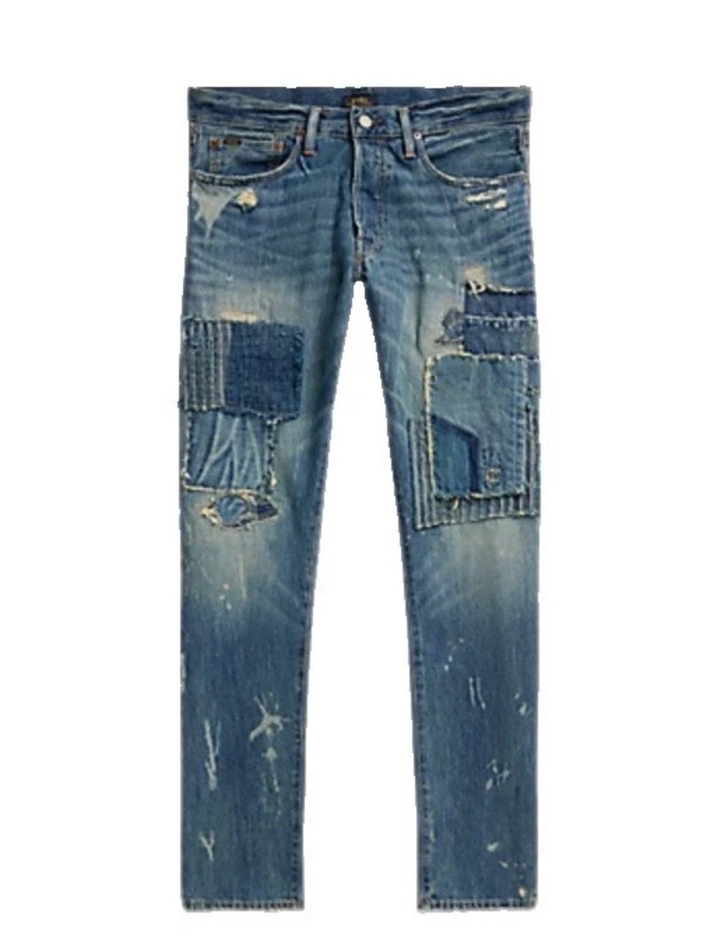 Polo Ralph Lauren The Sullivan Slim Patchwork Jeans